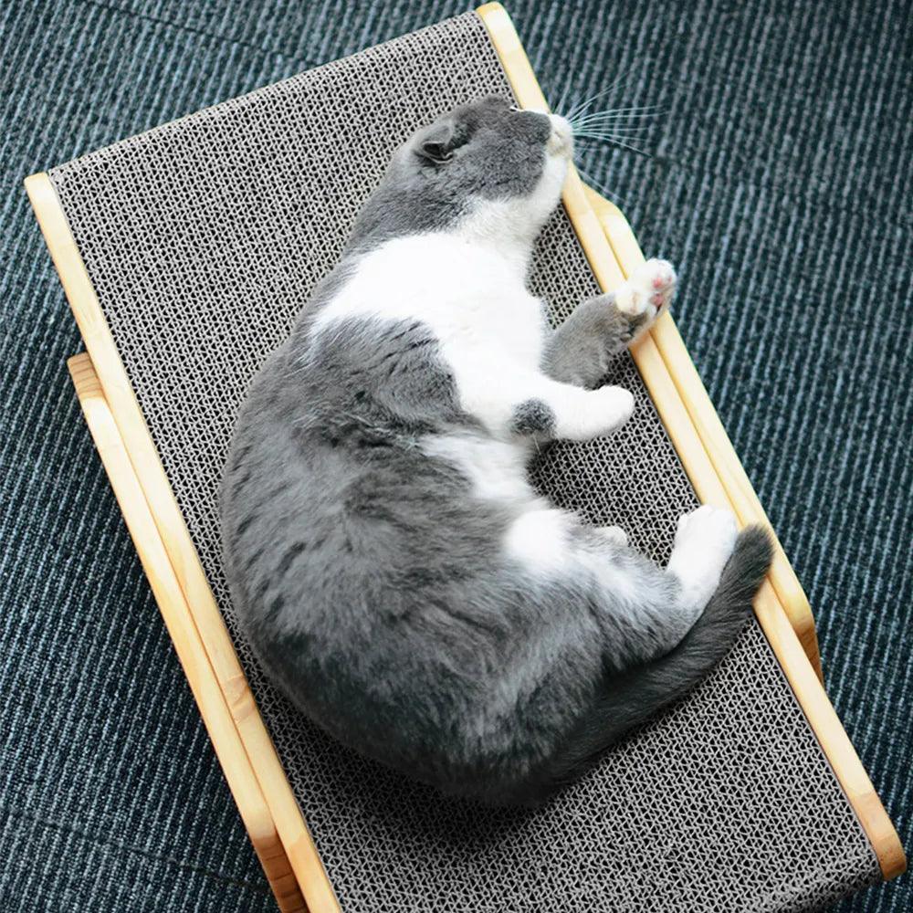 Grattoir en bois pour chat-Pattounerie