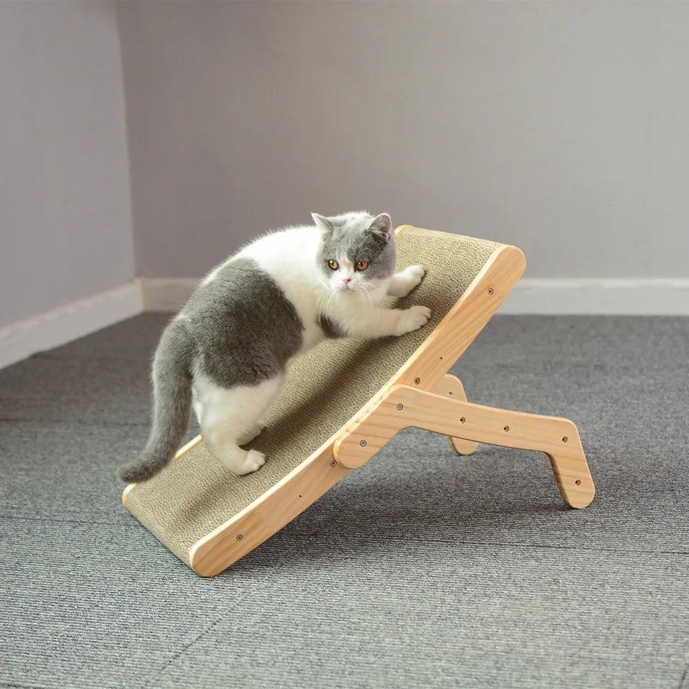 Grattoir en bois pour chat-Pattounerie