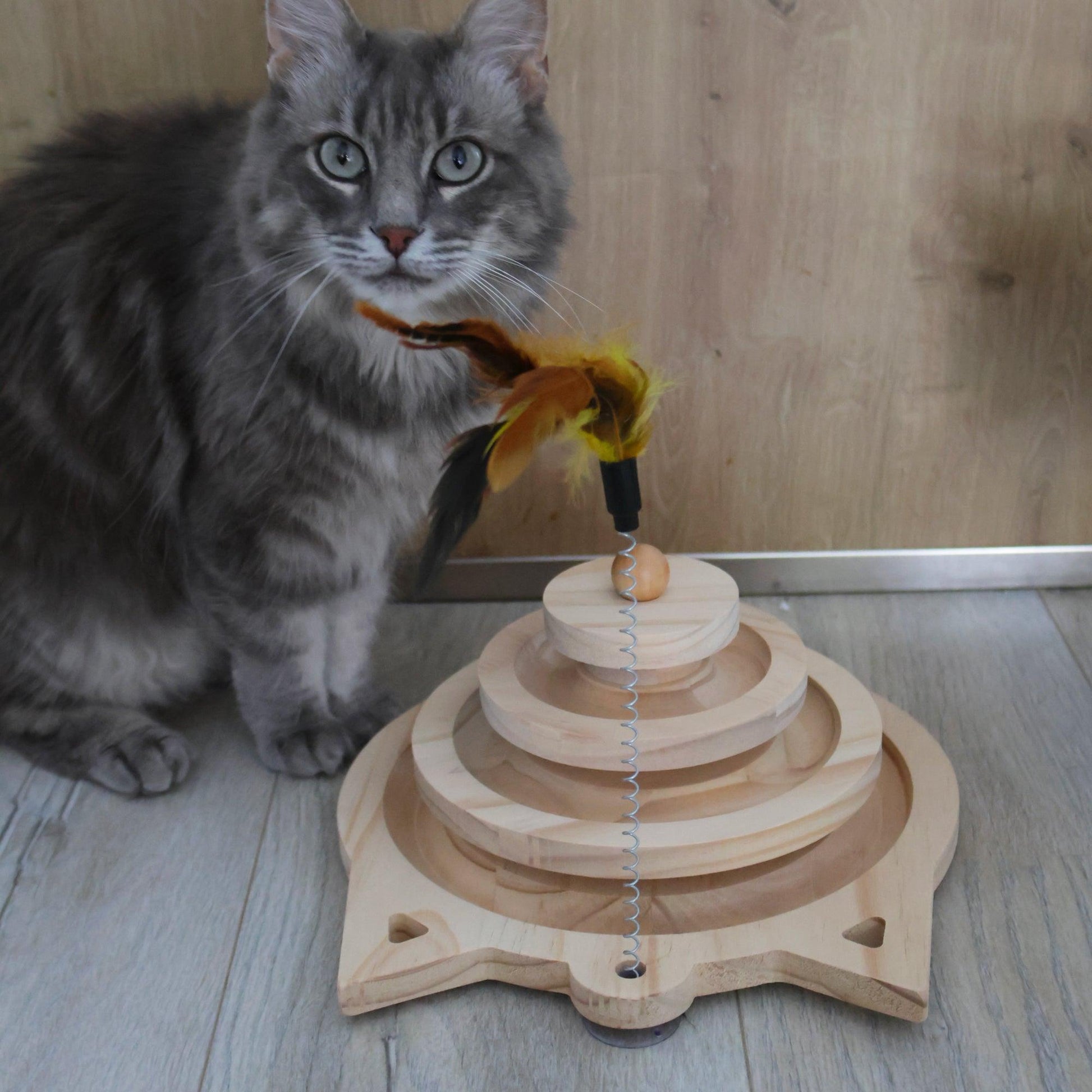 Jouet pour chat en bois Pattounerie